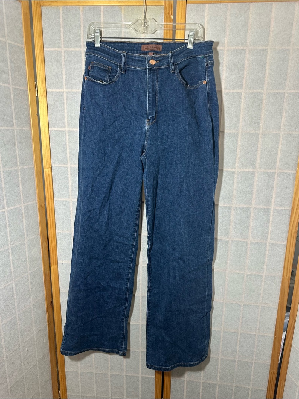 Judy blue Classic High-Rise Wide-Leg Women's Jeans - Dark Blue
